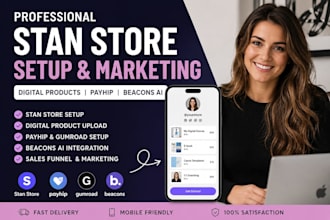 setup stan store digital products stan store marketing digital store payhip
