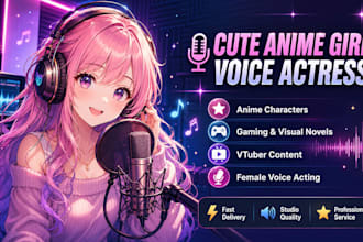 be your cute anime girl sfw or nsfw voice actress