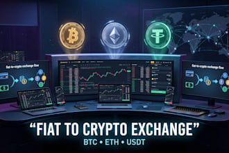 exchange fiat to crypto, usdt, btc, eth fast and securely