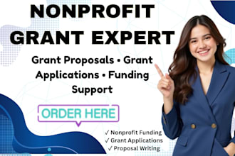 write nonprofit grant proposal and grant application for funding