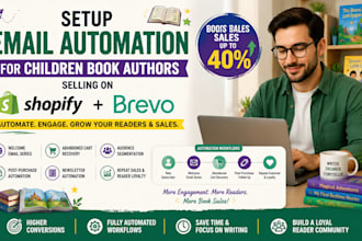 setup email automation for children book authors selling on shopify direct brevo