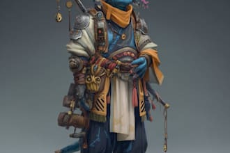fantasy character art and fantasy character art