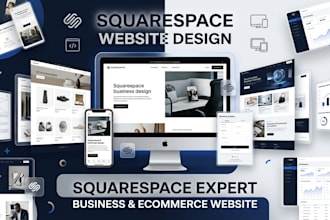 design, redesign or build a professional squarespace website, connect domain
