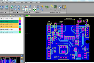 design full pcb schematic, layout, bom gerber and assemble files for hardwares
