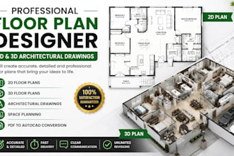 draw professional 2d floor plans in autocad