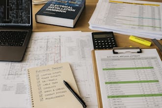 do electrical quantity takeoff and material estimation for construction projects