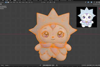 model 3d cartoon character 3d stylized character 3d character modeling chibi toy
