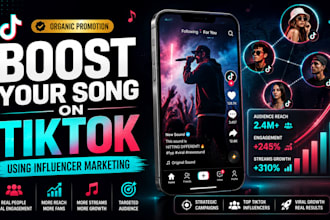 boost your song with tiktok influencer marketing promotion