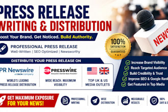 distribute press release on PR newswire, ein presswire UK and US media outlets