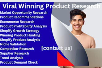 find viral trending winning products shopify product research niche research