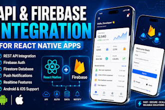integrate API and firebase in your react native app