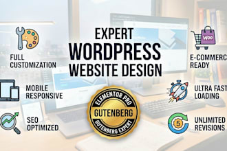 design or redesign a premium wordpress website