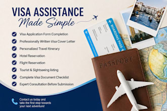 do schenghen application and write professional cover letters for you in 24hrs