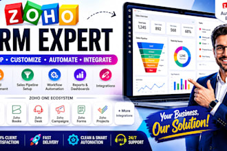 setup, customize, automate and integrate zoho CRM