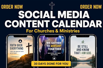 create a social media content calendar for your church or ministry