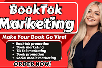 market your book with trendy tiktok booktok promotional video KDP book marketing