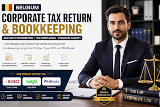 file belgium corporate tax rt, bookkeeping using exact online sage bob, winbooks
