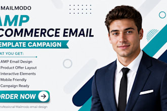 design mailmodo amp ecommerce email template campaign