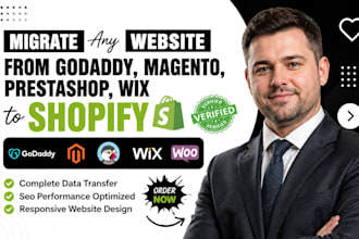 transfer copy clone wix ecwid webflow wordpress data to shopify migration