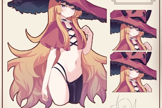 ido anime fan art, original character, nsfw