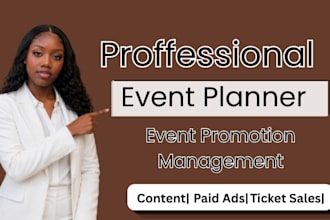do event planning, event promotion and management