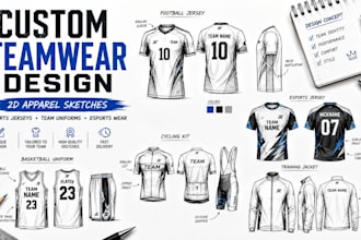 design custom teamwear jerseys, uniforms, and sportswear apparel