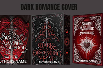 do dark romance cover, ebook cover, fantasy cover, romance cover and amazon kdp