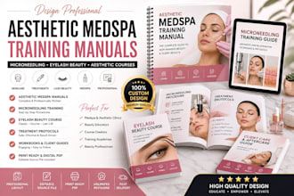 design aesthetic medspa training manuals, microneedling, eyelash beauty course