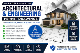 create architectural and engineering permit drawing in washington north carolina