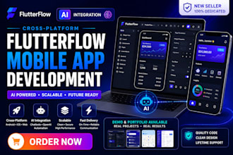 build a cross platform flutterflow mobile app with ai integration