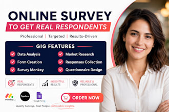 conduct online market research for USA UK and global markets