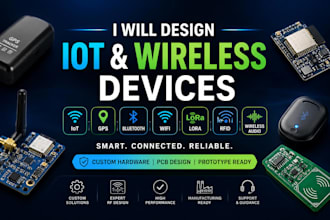 make devices for iot, gps tracking, bluetooth, wifi, lora, wireless audio, rfid
