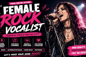 sing female vocals, female rock singer, female metal singer, songwriter vocalist