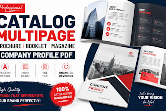 design catalog multipage brochure booklet magazine company profile PDF