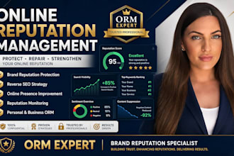 do online reputation management ORM and improve your brand reputation