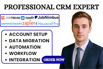 setup zapier integration housecall pro jobnimbus crm jobtread  roofr connecteam