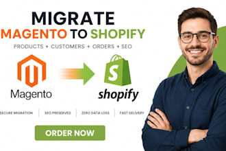 migrate magento to shopify website migration redesign magento transfer website