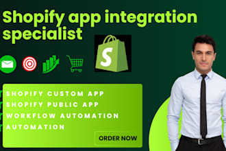 setup shopify app integration and workflow automation