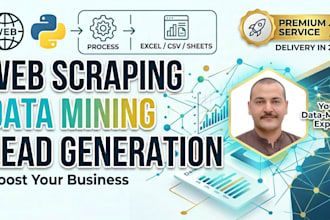 web scraping, data mining, lead generate and data collection