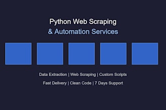 build python automation scripts and web scrapers