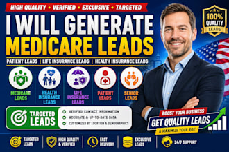 generate medicare leads patient leads life insurance health insurance lead