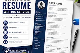 create a professional resume in ms word