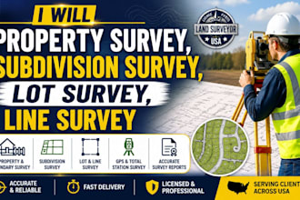 georgia florida property line subdivision survey lot survey
