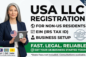 us llc registration business setup ein for US and non US residents