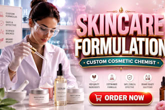 be your cosmetic chemist for custom skincare formulation
