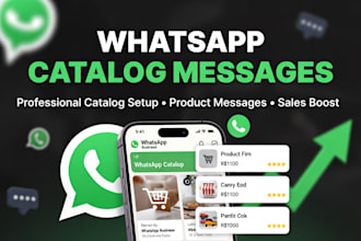 create whatsapp chatbot, product catalog setup and automated replies