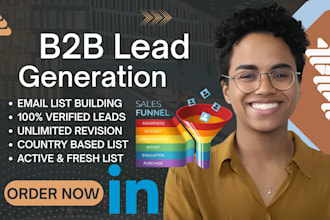 do b2b lead generation, linkedin leads, sales funnel, direct email list building