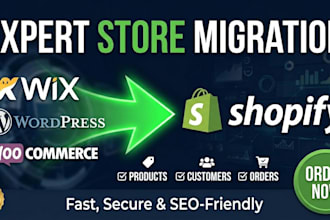 migrate wix website to shopify store with full data transfer and SEO