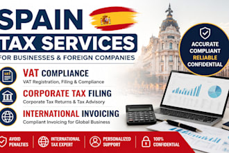 do spain vat compliance, corporate tax filing and international invoicing