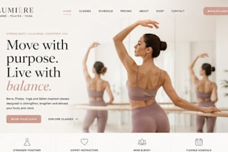 redesign fix squarespace barre website pilate website yoga website ballet site